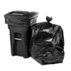 45 Gallon Contractor Trash Bags - Large Black Heavy-Duty Industrial Waste Bags, Puncture Resistant Garbage Bags in Rolls