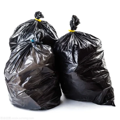 45 Gallon Contractor Trash Bags - Large Black Heavy-Duty Industrial Waste Bags, Puncture Resistant Garbage Bags in Rolls