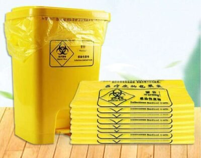 95-96 Gallon Heavy-Duty Clear Trash Bags - 61"W x 68"H Large Clear Plastic Garbage Bags for Industrial & Bulk Wholesale (25 Count/Pack)