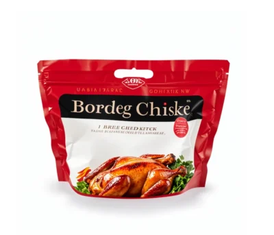 Anti-Fog Stand-Up Roasted Chicken Bags - Heat-Resistant Leak-Proof Ziplock Pouches for Hot Deli & Rotisserie Chicken