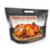 Anti-Fog Stand-Up Roasted Chicken Bags - Heat-Resistant Leak-Proof Ziplock Pouches for Hot Deli & Rotisserie Chicken