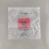 Biohazard PE Specimen Transport Bags - Medical Sample Bags with Zipper Seal & Document Pouch for Laboratory and Industrial Use