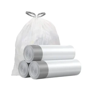 Black PE Embossed Disposable Trash Bags - Heavy-Duty Polyethylene Waste Bags & Industrial Packaging Solutions from Manufacturer