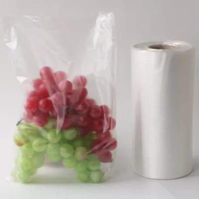 Clear PE Food Storage Bags on Roll - Heavy-Duty Produce & Butcher Bags for Freezer and Counter Service