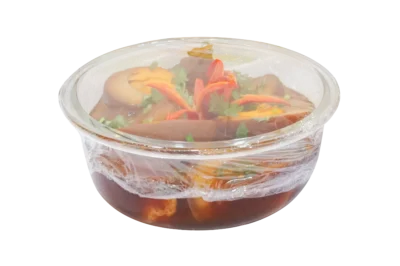 Clear Polyethylene Cling Film Roll for Food Tray and Bento Box Wrapping