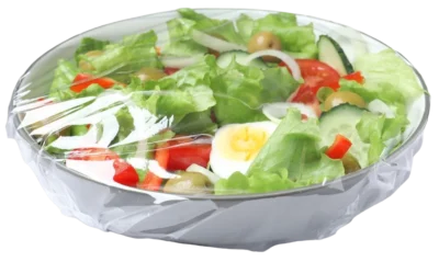 Clear Polyethylene Cling Film Roll for Food Tray and Bento Box Wrapping