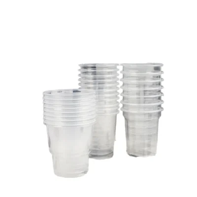 Crystal Clear 2oz Single Wall Soufflé Cups - Disposable PET Portion Cups with Lids for Premium Restaurant Takeout & Condiments