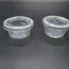Custom Printed Disposable Sauce Cups - 0.5oz to 5.5oz Clear Soufflé Portion Cups with Lids for Branding & Dip ( (4) Custom Printed Disposable Sauce Cups - 0.5oz to 5.5oz Clear Soufflé Portion Cups with Lids for Branding & Dipping Sauce