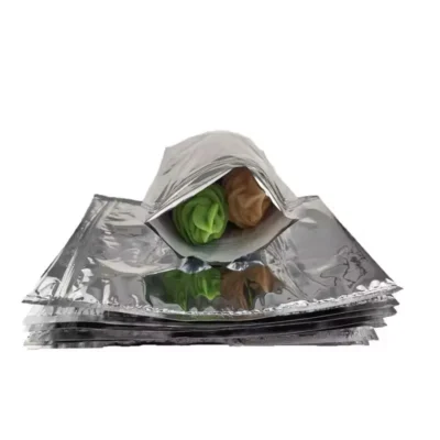 Custom Size Bio-degradable Thermal Bags - Metallic Foil Zip-Lock Insulation Bags for Food Storage & Delivery (1 (5) Custom Size Bio-degradable Thermal Bags - Metallic Foil Zip-Lock Insulation Bags for Food Storage & Delivery