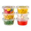 Customizable Transparent PET Disposable Cups - Clear Portion Cups with Lids for Fruit, Ice Cream, Yogurt & Premium Sauces