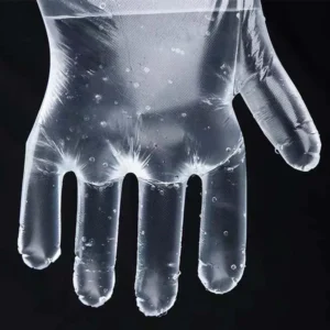 Disposable CPE Plastic Protective Gloves - Industrial Food Grade LDPECPE Cleaning Gloves with Non-Slip Texture