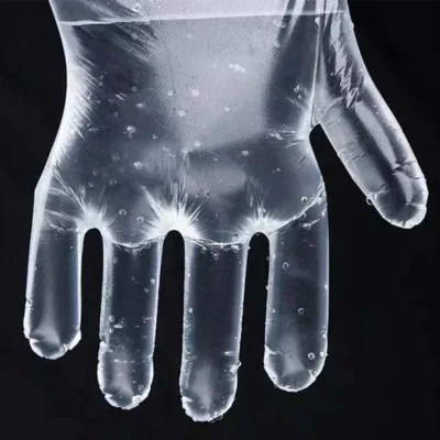 Disposable CPE Plastic Protective Gloves - Industrial Food Grade LDPECPE Cleaning Gloves with Non-Slip Texture
