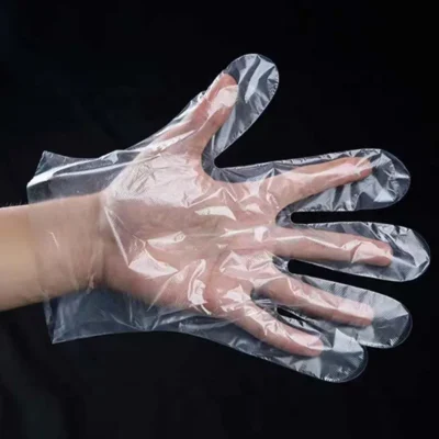 Disposable CPE Plastic Protective Gloves - Industrial Food Grade LDPECPE Cleaning Gloves with Non-Slip Texture