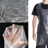 Disposable Plastic PE Aprons for Factory Cleaning - Waterproof & Chemical-Resistant Lightweight Protective Aprons for Industrial Hygiene