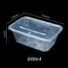 Clear Biodegradable Rectangular Food Storage Box - Eco-Friendly Compostable Container