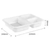 Dual-Ovenable 3-Compartment CPET Food Tray - Freezer-to-Oven Ready Meal Container with Lid