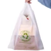 Durable Biodegradable T-Shirt Bags - Compostable PLA & Cornstarch Eco-Friendly Shopping Bags for Supermarkets, Takeout & Groceries