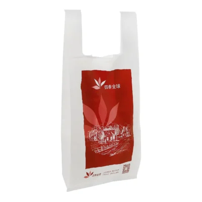 Eco-Friendly PLA Shopping Bags - Custom Size Biodegradable Retail Bags with Logo Hot Stamping for Chain Stores & Exhibitions