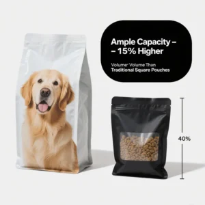 Food-Grade Box Bottom Zipper Pouches - Eco-Friendly PE Plastic Food Bags with Gravure Printing & Convenient Z (1) Food-Grade Box Bottom Zipper Pouches - Eco-Friendly PE Plastic Food Bags with Gravure Printing & Convenient Zipper Sealing