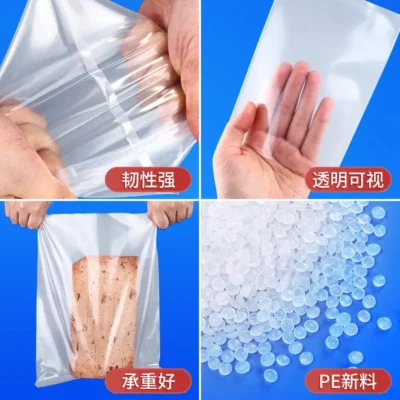 Heavy-Duty PE Zipper Lock Bags for Consumer Electronics - Moisture-Proof & Dust-Proof Transparent Plastic Packaging Pouches