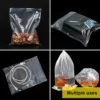Heavy-Duty PE Zipper Lock Bags for Consumer Electronics - Moisture-Proof & Dust-Proof Transparent Plastic Packaging Pouches