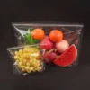 Heavy-Duty Stand-Up Fruit Packaging Bags - Clear Resealable Zipper Pouches with Vent Holes for Grapes, Apples & Fresh Produce Wholesale