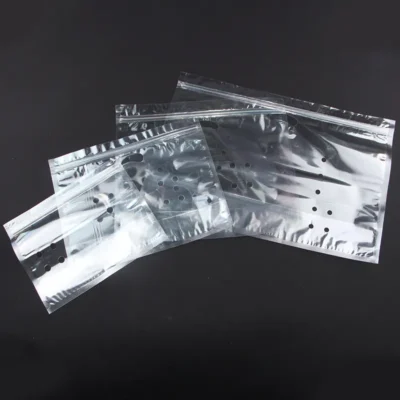 Heavy-Duty Stand-Up Fruit Packaging Bags - Clear Resealable Zipper Pouches with Vent Holes for Grapes, Apples & Fresh Produce Wholesale