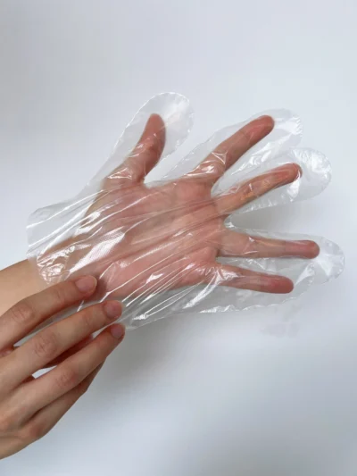 High-Clarity Disposable PE Gloves - Premium Transparent Food-Grade Polyethylene Gloves for Catering & Daily Use