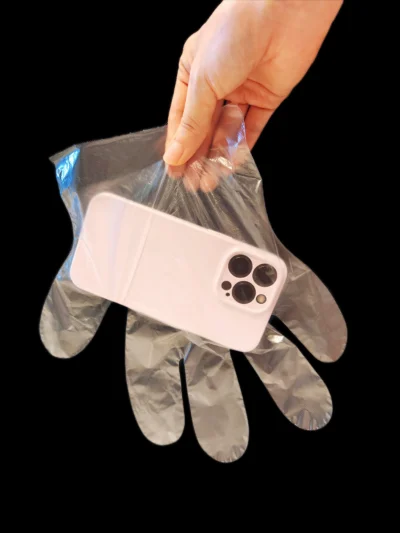 High-Clarity Disposable PE Gloves - Premium Transparent Food-Grade Polyethylene Gloves for Catering & Daily Use