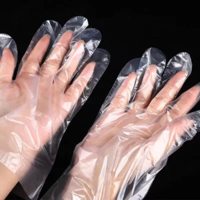 High-Density HDPE Disposable Household Gloves - Durable Clear Plastic Gloves for Cleaning, Hair Dyeing, and M ( (3) High-Density HDPE Disposable Household Gloves - Durable Clear Plastic Gloves for Cleaning, Hair Dyeing, and Multi-Purpose Use