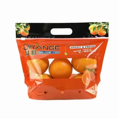 High Quality Customized Printing Hand-Held PE Fruit and Vegetable Bag Transparent Tape Breathable Plastic Pac ( (3) Hand-Held Transparent PE Produce Bag with Breathable Ventilation for Fruits and Vegetables