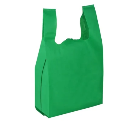 High-Quality Non-Woven T-Shirt Bags - Durable Eco-Friendly Shopping Bags, Economical Reusable Option for Groceries, Fruits & Gift Packaging