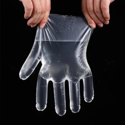 Individually Wrapped Long-Strip PE Gloves - Thickened Food-Grade Disposable Plastic Gloves for Takeaway & Mobile Catering