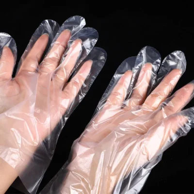 Individually Wrapped Long-Strip PE Gloves - Thickened Food-Grade Disposable Plastic Gloves for Takeaway & Mobile Catering