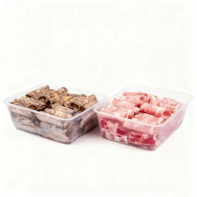 Large Capacity 3000ml PP Food Storage Container for Frozen Meat and Hot Pot Catering