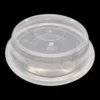 Premium Single-Tier Disposable Food Container with Metallic-Finish Lid - High-Clarity Microwavable Take-out Box