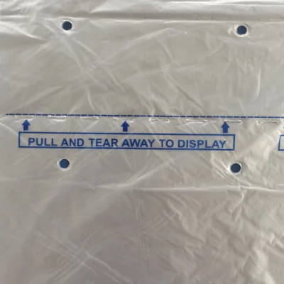 Macro-Perforated HDPE Liner Bags - Vented Plastic Packaging with High-Flow Air Holes for Industrial Produce Storage