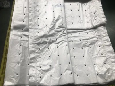 Macro-Perforated HDPE Liner Bags - Vented Plastic Packaging with High-Flow Air Holes for Industrial Produce Storage
