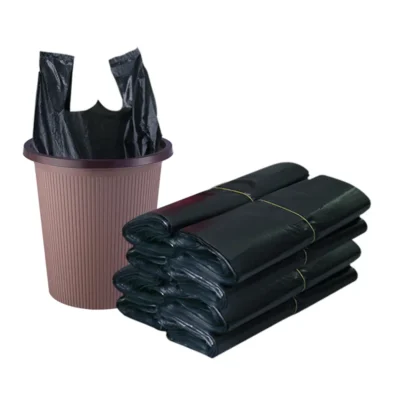 Manufacturer Wholesale Heavy-Duty Embossed Garbage Bags - Customizable Black Plastic Waste Bags for Industrial & Commercial Use
