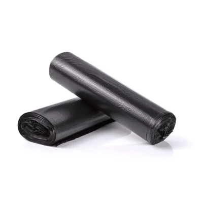 Manufacturer Wholesale Heavy-Duty Embossed Garbage Bags - Customizable Black Plastic Waste Bags for Industrial & Commercial Use