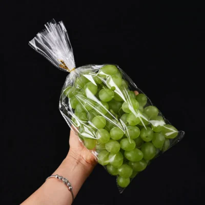 Micro-Perforated Fresh Produce Ventilation Bags - Breathable Food-Grade Plastic Packaging for High-Respiration Fruits & Vegetables