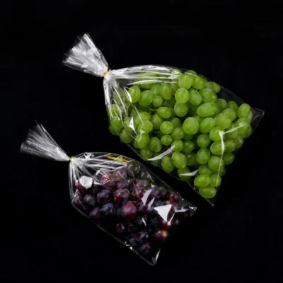 Micro-Perforated Fresh Produce Ventilation Bags - Breathable Food-Grade Plastic Packaging for High-Respiration Fruits & Vegetables