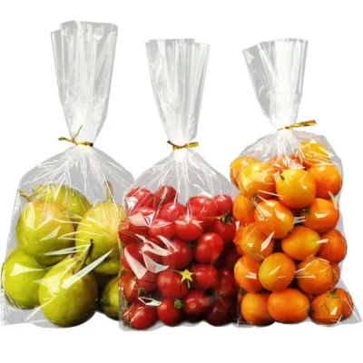 Micro-Perforated Fresh Produce Ventilation Bags - Breathable Food-Grade Plastic Packaging for High-Respiration Fruits & Vegetables