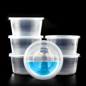 Multi-Purpose Disposable Plastic Portion Cups - Clear Soufflé & Jello Shot Cups with Lids for Sauce, Condiments & Meal Prep