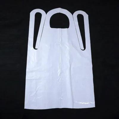 Premium Flat-Pack Disposable PE Aprons - Sleeveless Waterproof Plastic Protection in Multiple Colors for Industrial & Kitchen Use
