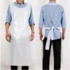 Premium Flat-Pack Disposable PE Aprons - Sleeveless Waterproof Plastic Protection in Multiple Colors for Industrial & Kitchen Use