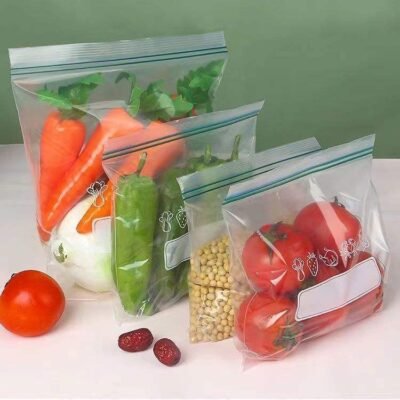 Resealable LDPE Ziplock Bags for Food Storage - Airtight Fresh-Keeping Zipper Bags for Fruit and Vegetables