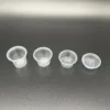 Sturdy Disposable PP Portion Cups - 0.5oz to 1.25oz Clear Plastic Soufflé Cups with Airtight Lids for Salad Dressing & Samples