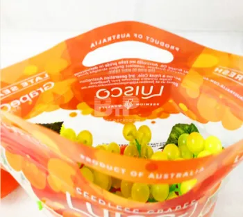 Ventilated Stand-Up Pouches with Breathable Vent Holes - Moisture-Proof Packaging for Grapes, Cherry Tomatoes & Jelly Products