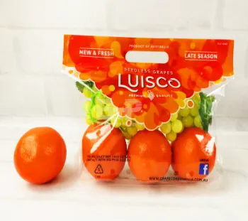 Ventilated Stand-Up Pouches with Breathable Vent Holes - Moisture-Proof Packaging for Grapes, Cherry Tomatoes & Jelly Products